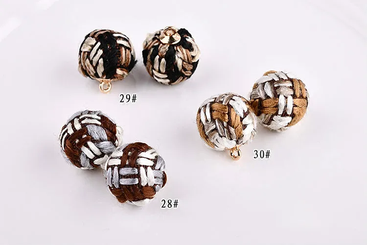 Аксессуары для подвесок в виде вязаных шариков ручная работа ранние серьги