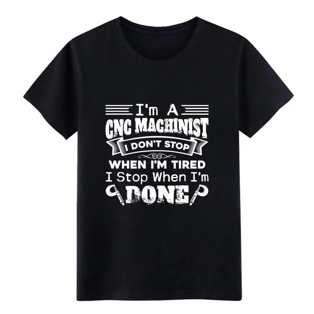 Мужская футболка I'm A CNC Machinist трикотажная из 100% хлопка с круглым вырезом модная