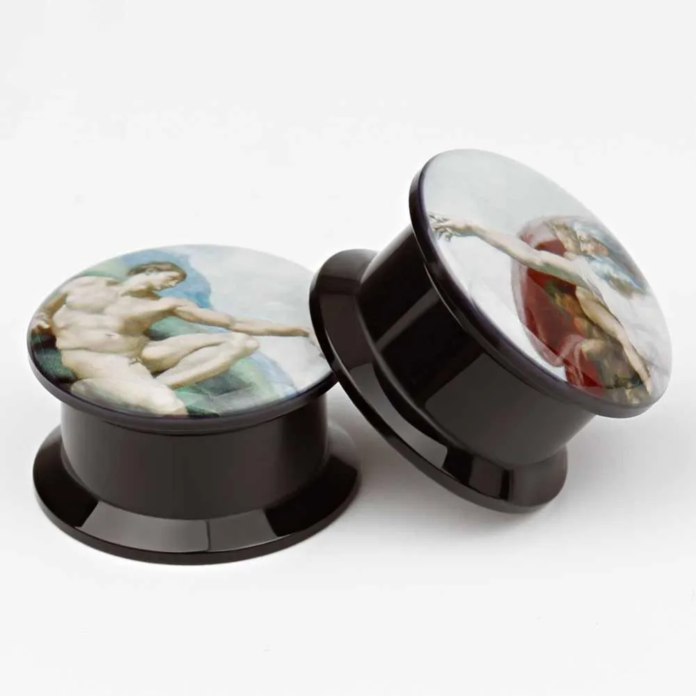 Серьги-растяжки TBOSEN с акриловым рисунком Для Пирсинга Ушей Ювелирное Украшение