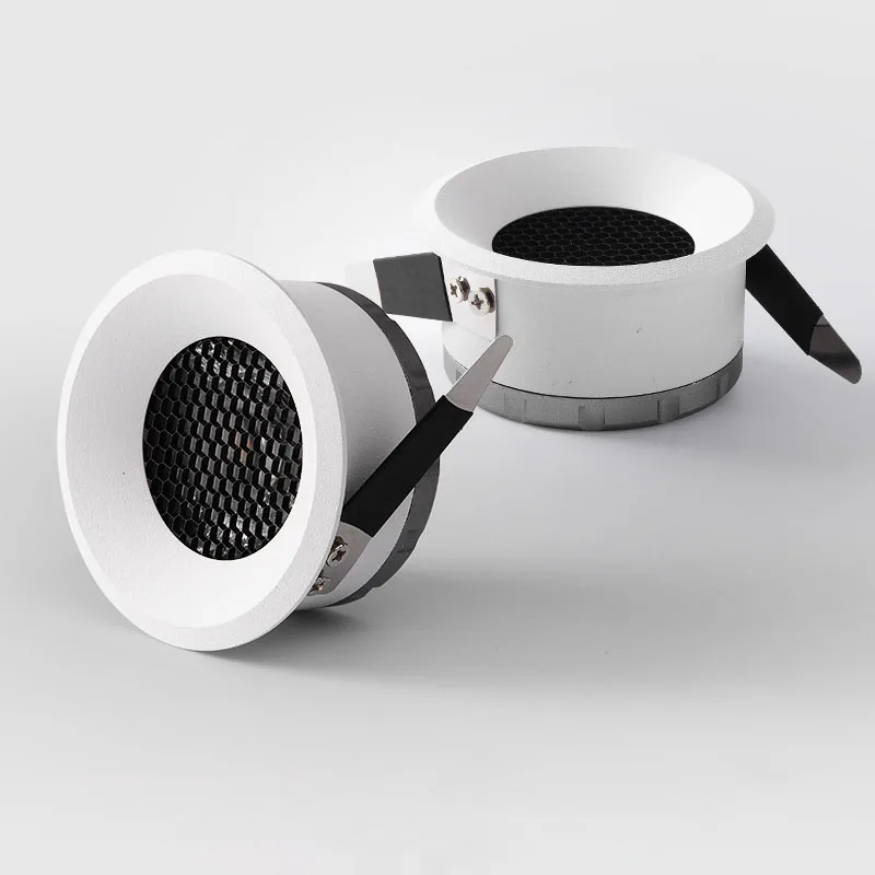 2020 новый сотовый гнездо Антибликовая линза COB встраиваемый Светильник 5 Вт 7 12 15