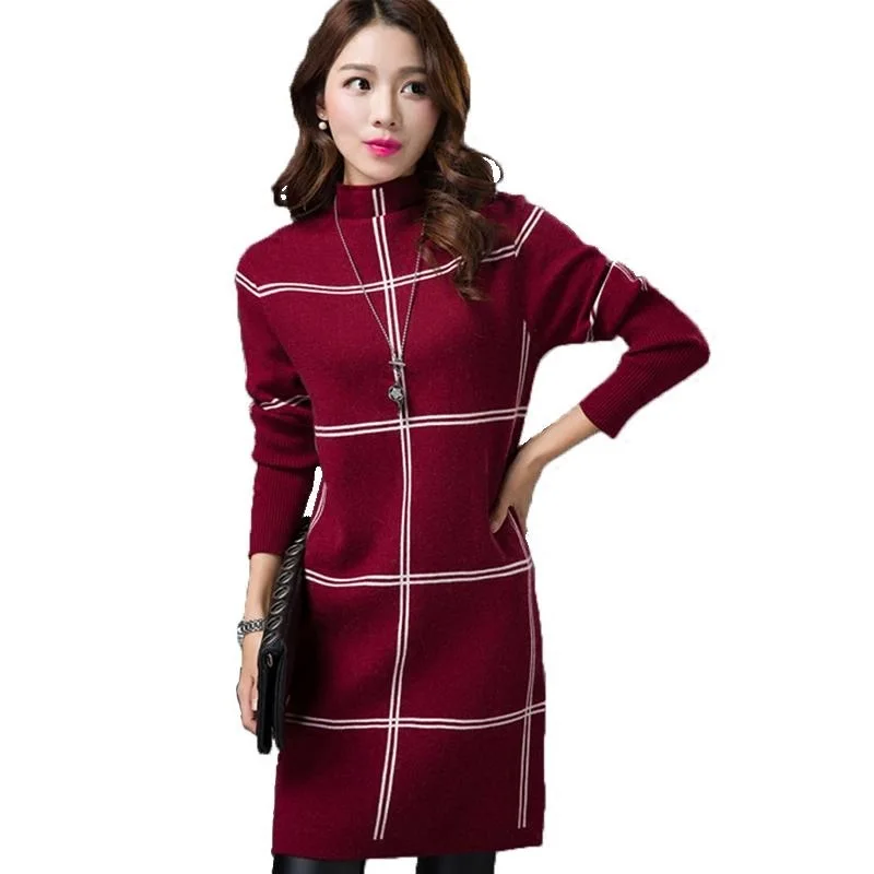 Женский зимний свитер плюс бархатная Толстая Водолазка пуловер дамские Большие