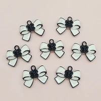 10 pcslot creative bow tie accessories ornaments earrings jewelry diy accessories handmade hair accessories clothing for lady