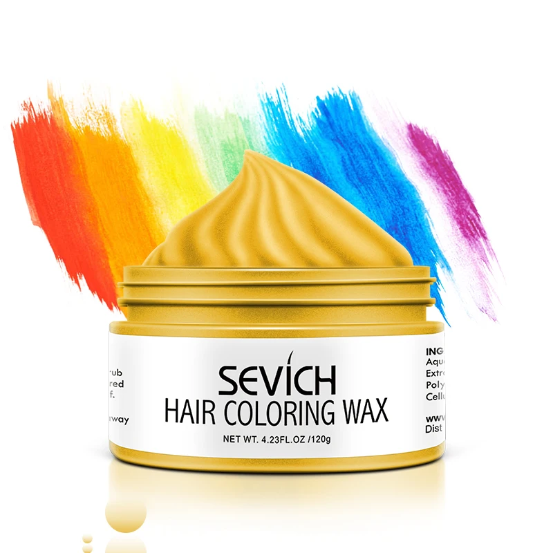 

Sevich 120g Hair Color Wax for Unisex Temporary Hair Color Cream Molding Instant Hair Dye Gel One-Time Hair Styling Paste