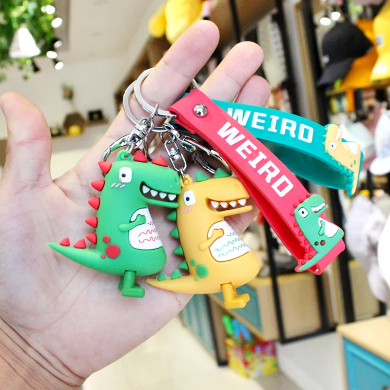 Милый брелок для ключей динозавры Line Friends креативная Автомобильная сумка кольцо