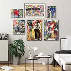 Картина на холсте Любовь-это ответ, плакаты и принты, забавные граффити, уличное искусство, настенные картины для современного украшения комнаты