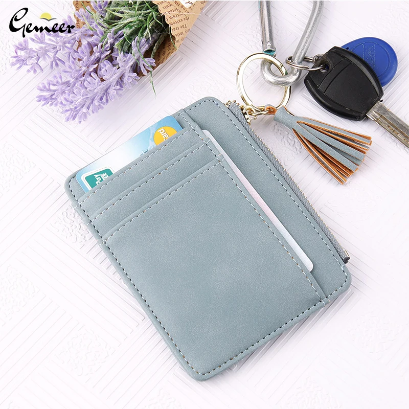 Gemeer ринка кукла держатель для карт женщин Корея корейский стиль Тонкий duo ka wei