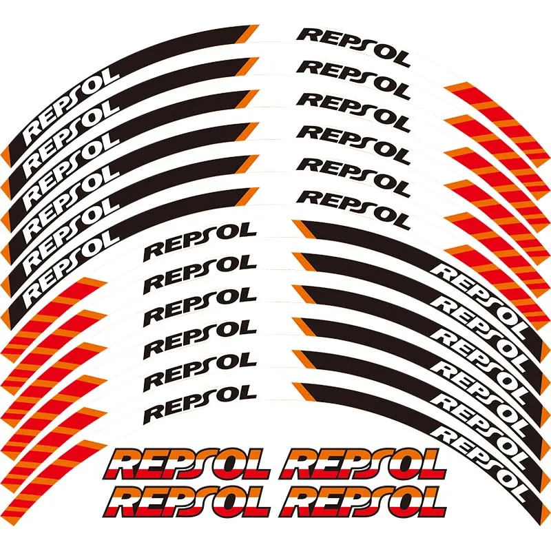 Отражающая наклейка для мотоциклов HONDA REPSOL HRC CBR250RR CBR400RR CBR600RR CBR1000RR|Наклейки и