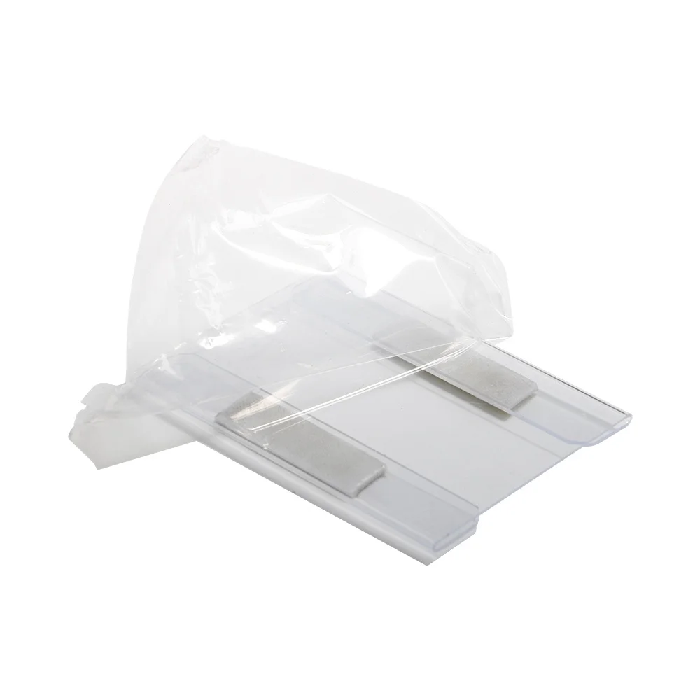 Plastic Flat Pvc Shelve Label Sleeve Wall Mount Info Paper Cover Price Tag Display Pocket Pouch 6x9cm | Канцтовары для офиса и