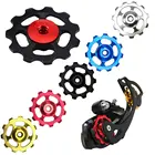 11T задний переключатель передач из алюминиевого сплава велосипедный подшипник жокей колесо задний переключатель передач шкивы велосипедный ролик переключателя передач колеса велосипедные аксессуары