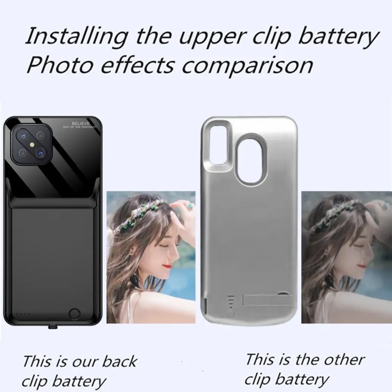 hstnbveo portable battery case for oppo a92s battery charger cases external power bank charging power case for oppo a92s free global shipping