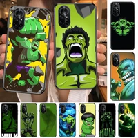 marvel avengers hulk clear phone case for huawei honor 20 10 9 8a 7 5t x pro lite 5g black etui coque hoesjes comic fash desig