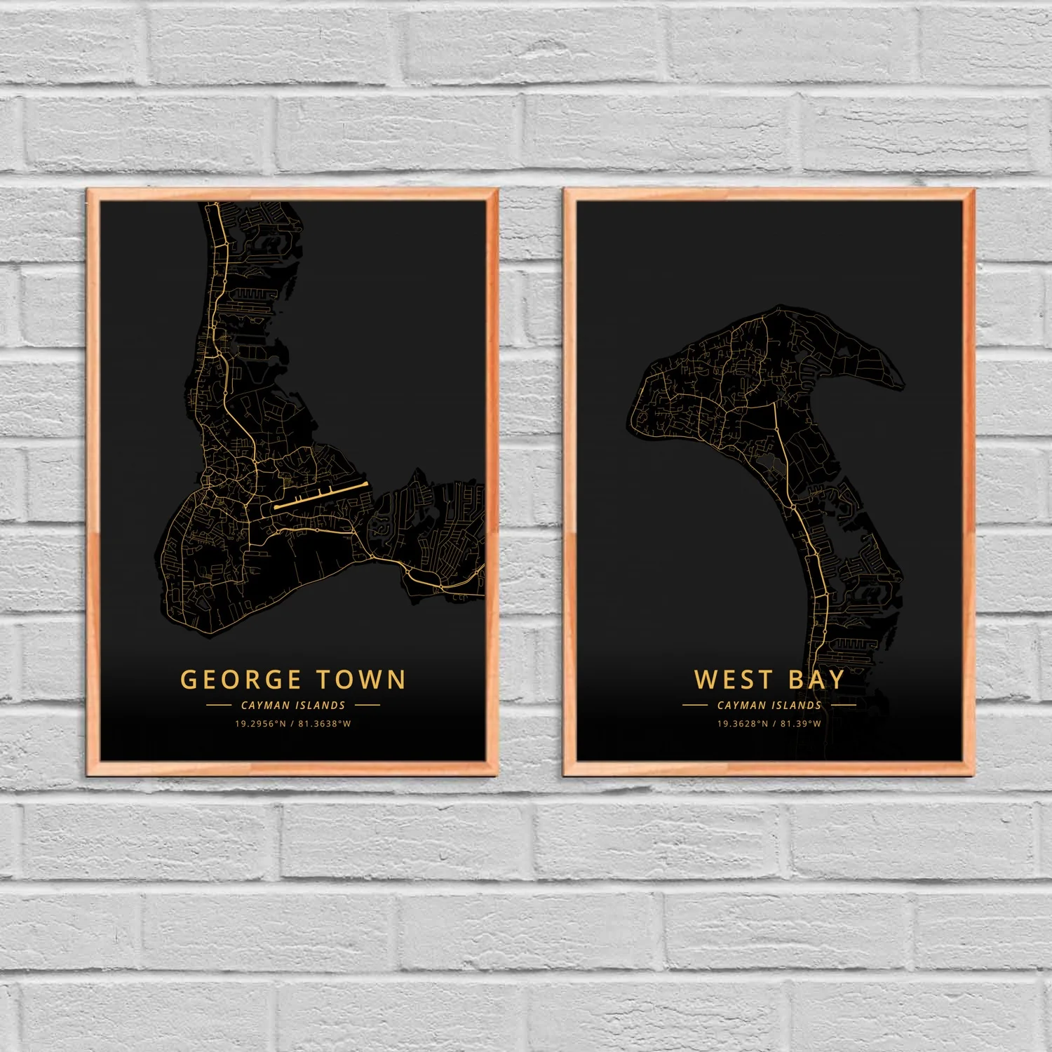 

George Town Cayman West Bay Islands Poster