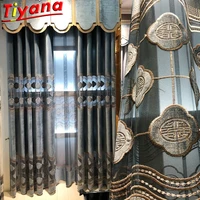 chinese curtains for living room hollowed embroidery europe american high quality luxury upscale chenille window door valance