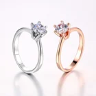 Кольцо обручальное женское серебряное с цирконием, 6 см