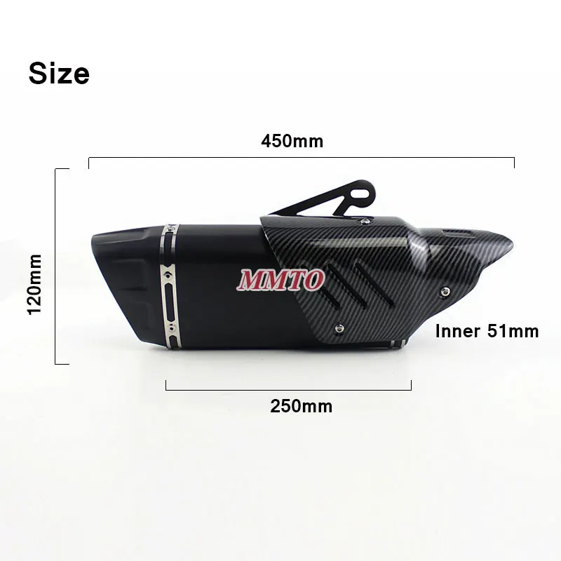Выхлопная система для мотоцикла Модифицированная R6 MT09 cr125 zx6r tmax 530 gsxr1300 XMAX
