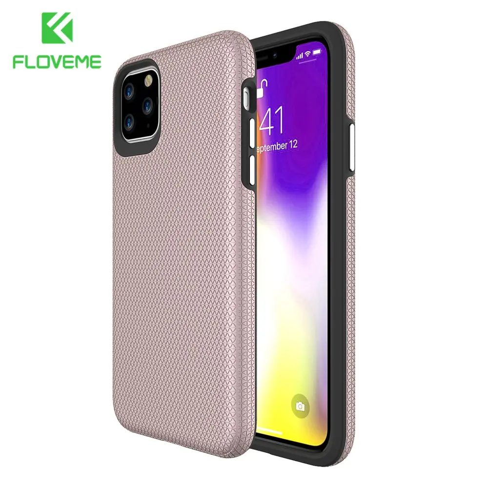 FLOVEME Новый противоударный чехол для телефона Apple iPhone 11 2019 7 8 TPU + PC 2 в 1 6 6S Plus XR XS MAX X