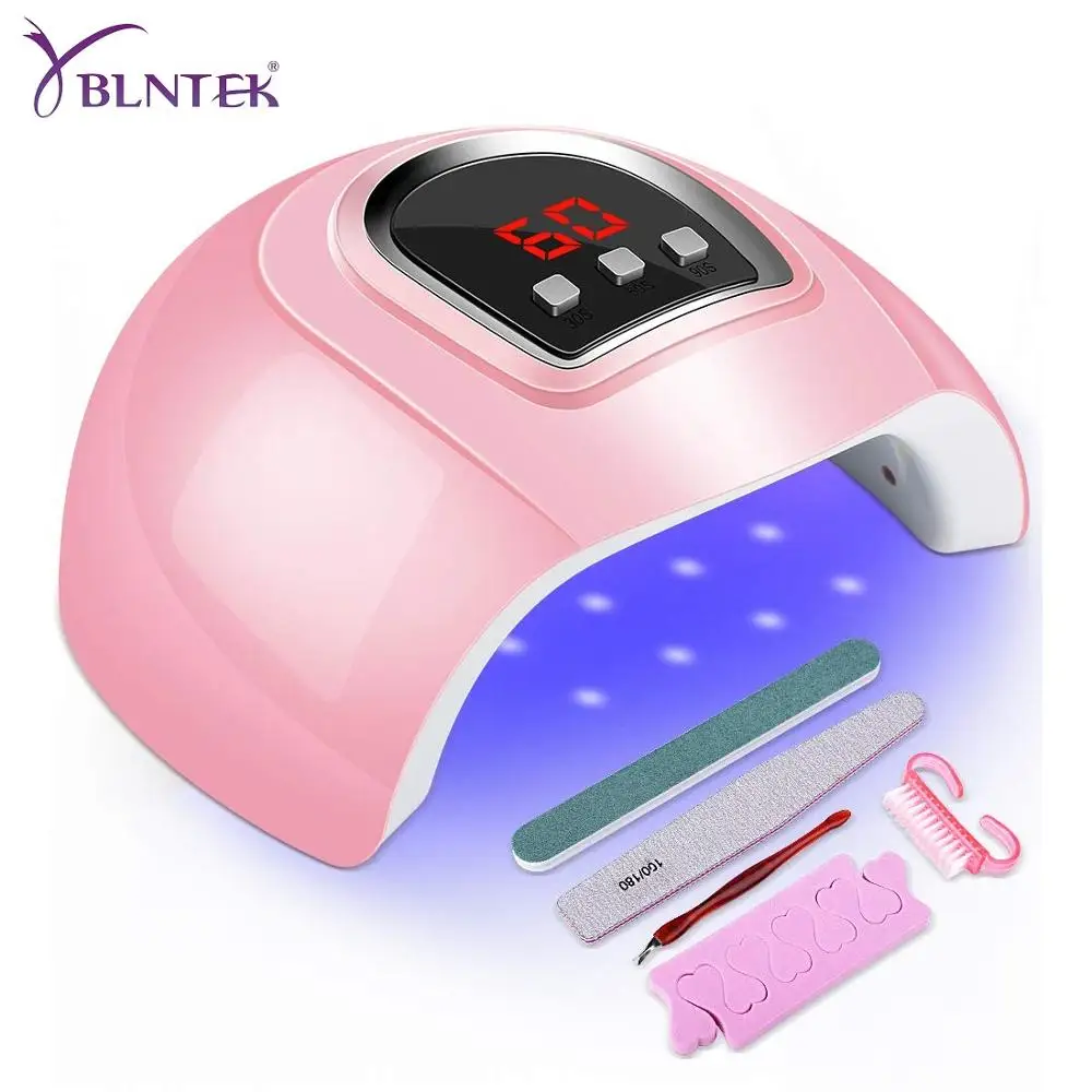  Лампа для маникюра YBLNTEK, 54 Вт, фена для ногтей, Сушилка для ногтей с автоматическим датчиком 30 с/60 с/90 с 