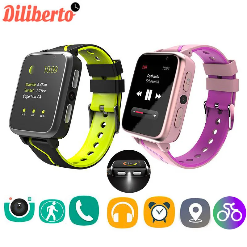Diliberto, умные часы, детские часы-телефон, музыка, mp3-плеер, умные часы, камера, SOS, будильник, часы для мальчиков и девочек, детские Студенческие часы