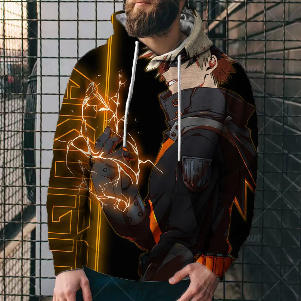 

Новинка 2022, коллекция героев академии, толстовка с капюшоном с 3D-принтом, Мужская/женская верхняя одежда, толстовка большого размера на осен...