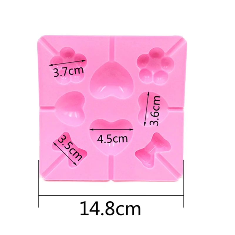 DIY леденец форма для шоколада силиконовые плесень пудинг Любовь бабочка цветок