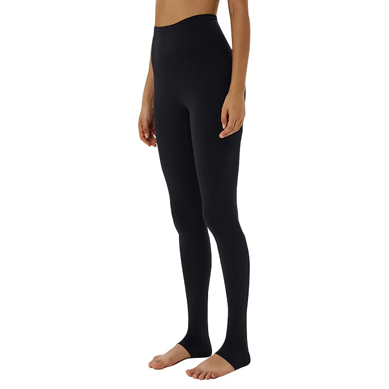 

High-waist buttocks tight-fitting stretch fitness pants running thin yoga foot pants women seamless leggings