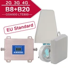 Усилитель сигнала сотовой связи 2G3g4g, ретранслятор сигнала Gsm, комплект для сотового телефона GSM 900 LTE 800 B20, двухдиапазонный, Испания, 4g