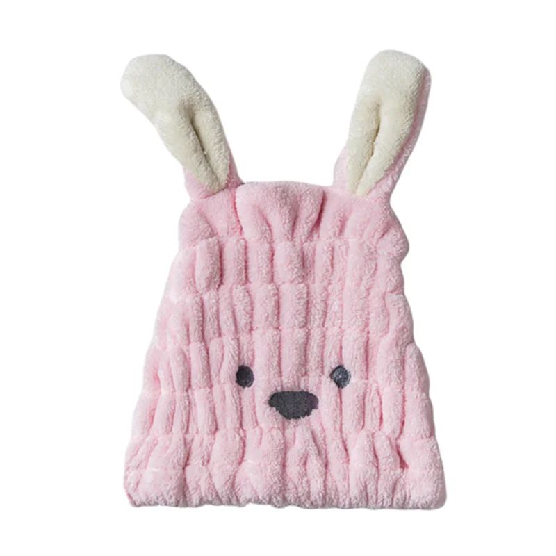 С изображением кролика из мультфильмов сухих волос головной убор микрофибры