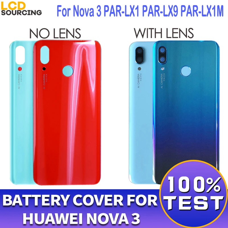 Оригинальная Крышка батарейного отсека 6 3 &quotдля Huawei Nova Задняя стеклянная крышка