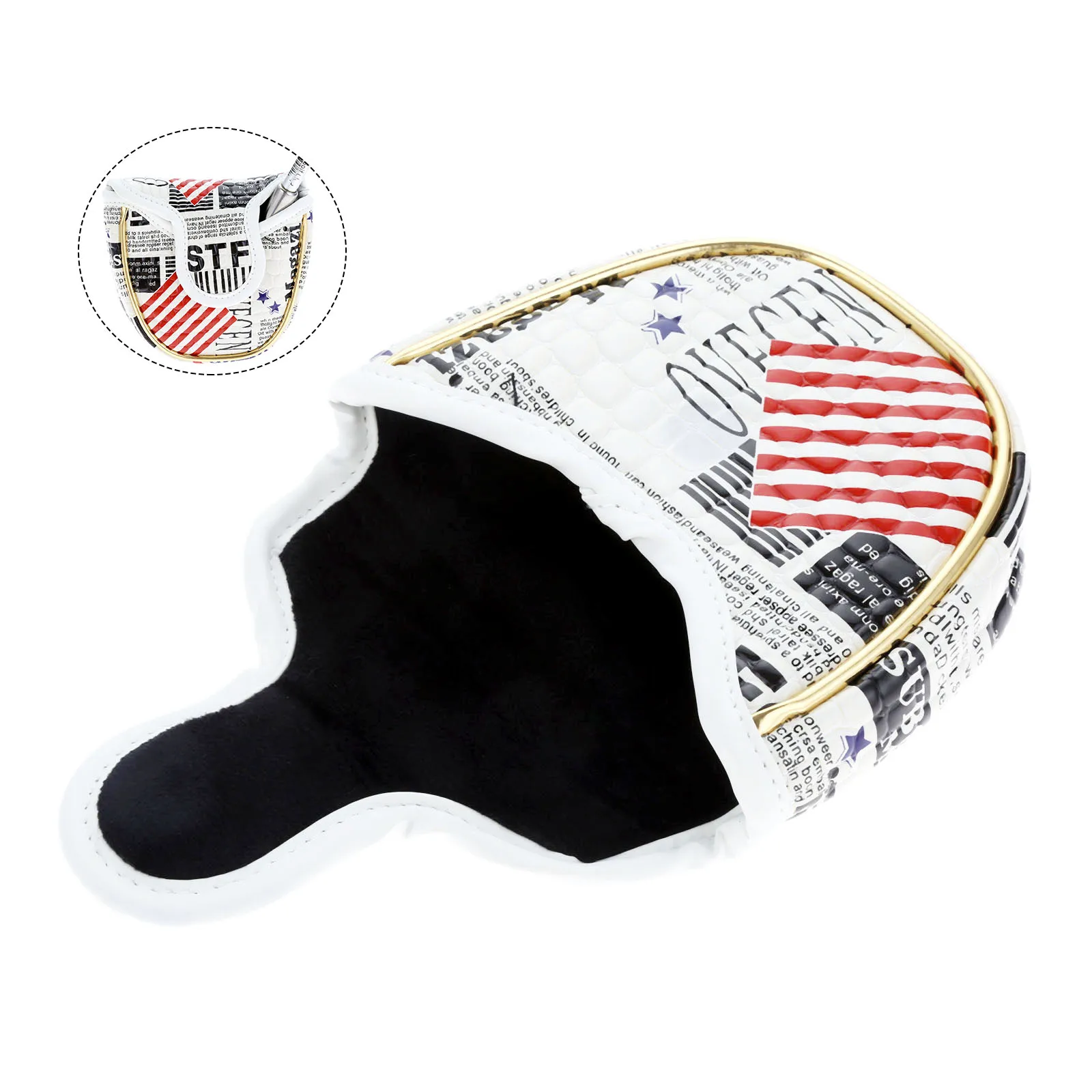 1 шт. Водонепроницаемый искусственная кожа Молоток Гольф Лезвие короткой клюшки