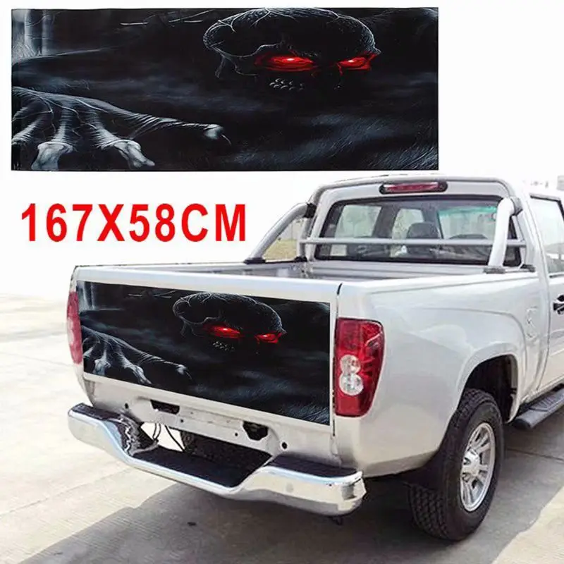 Виниловая наклейка с черепами скелетами и для защиты задней двери F150 F250 F350 Ram