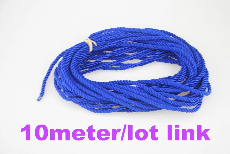 FASMILEY DIY Cord Jewelry findings 5 мм плетеная веревка, многоцветная витая нить, аксессуары для рукоделия, струна, поставка 1 м DS220