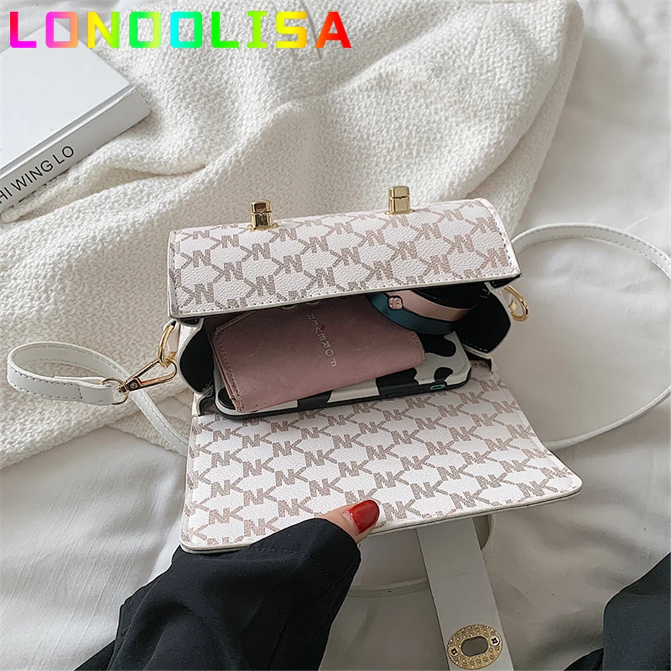 

New Fashion Letter Shoulder Bag Luxury Designer Handbag Women Soft PU Messenger Bag Casual Crossbody Bags High Quality Handbag