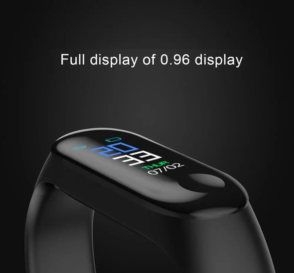 Умный Браслет 3 цвета AOSST Mi screen Band 4 носимый умный фитнес-браслет Bluetooth спортивный