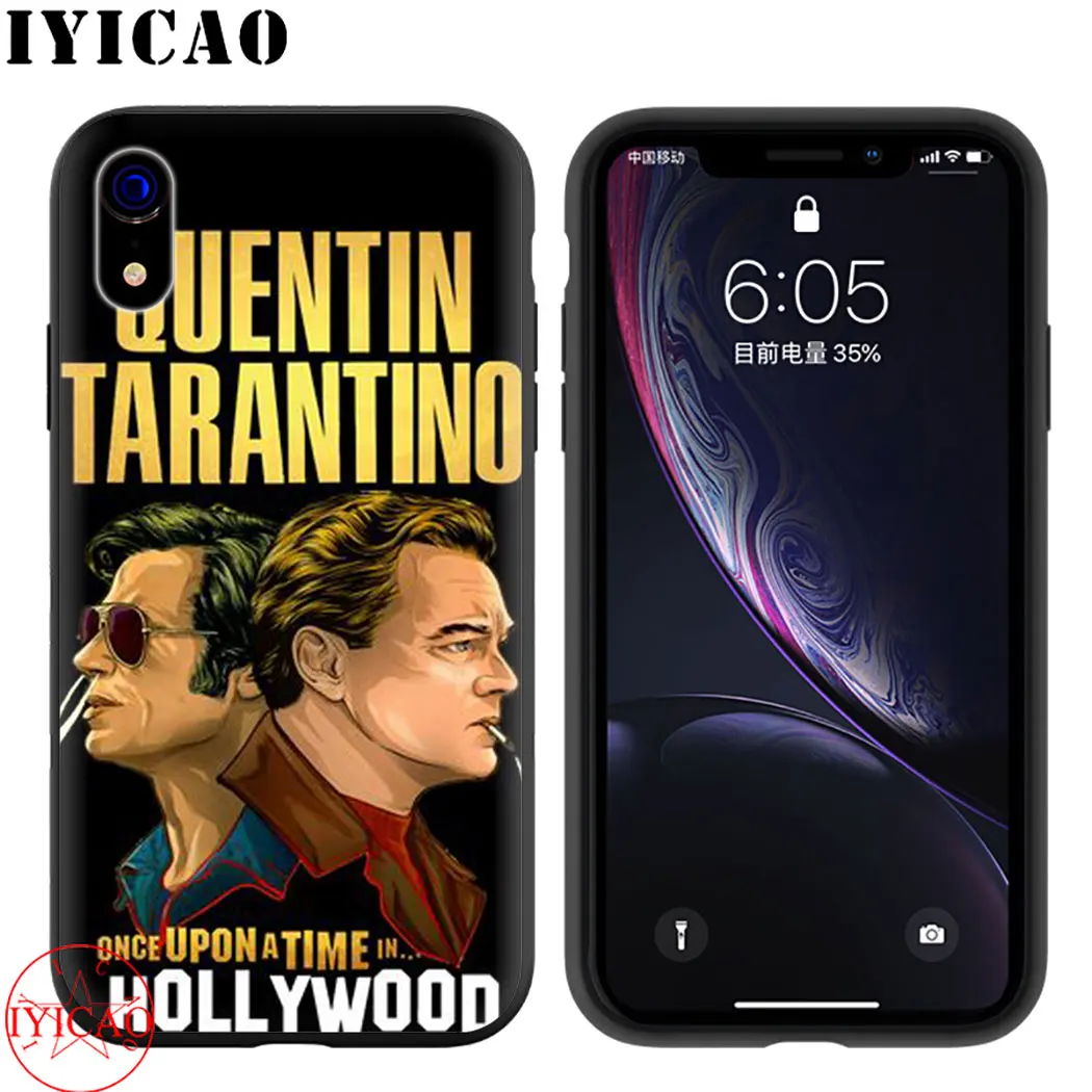 Мягкий силиконовый чехол для телефона Once Upon a Time в Голливуде iPhone 5 6 7 8 11 5S 6s Plus XR XSMax