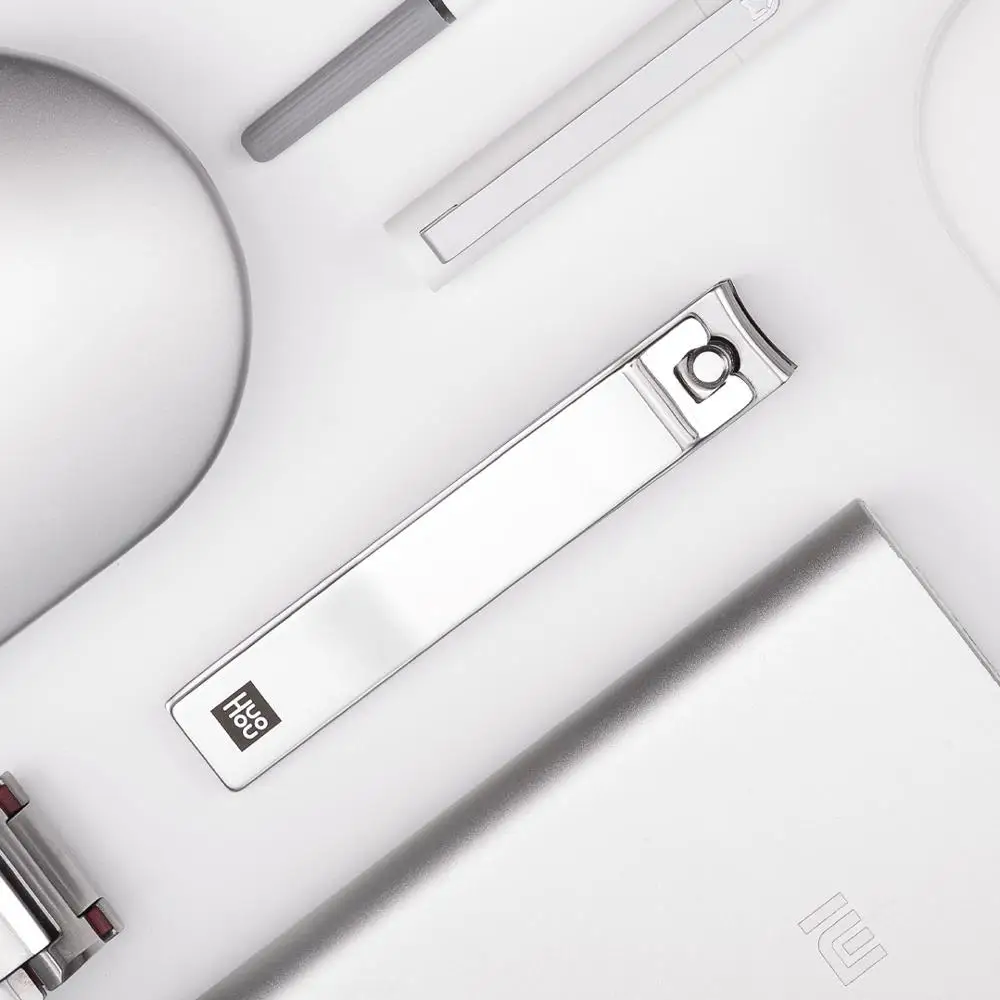 Xiaomi Huohou машинка для стрижки ногтей из нержавеющей стали профессиональный триммер для ногтей Высококачественный портативный инструмент для стрижки ногтей