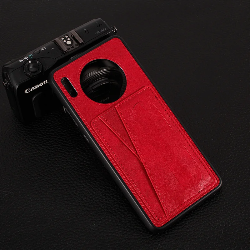 

Insertable card creative bracket mobile phone case for huawei Mate 30 40 Pro P30 Pro P40 Nova 7 8 Pro anti-fall protective cover