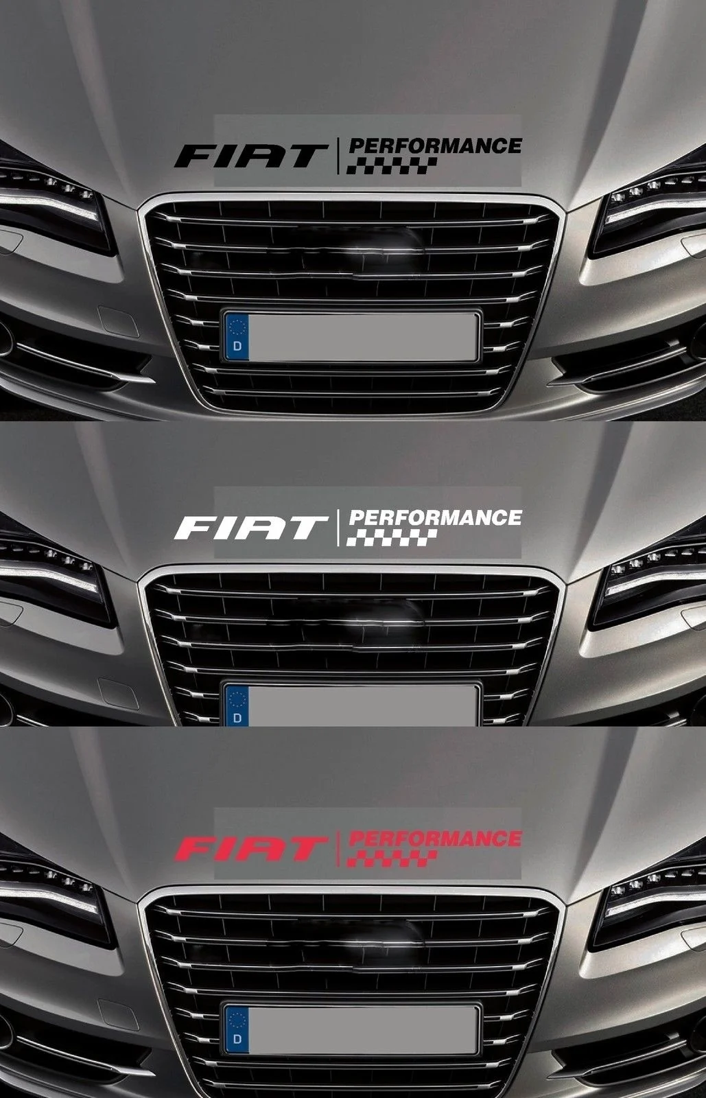

Виниловая наклейка для автомобиля FIAT-PERFORMANCE, 585 мм в длину