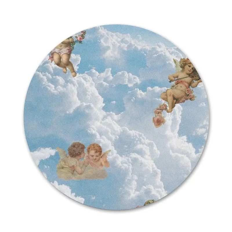 

Renaissance angels Icons Pins Badge Decoration Brooches Metal Badges For Backpack Decoration