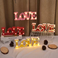 3d led neon lights love shape night light letters sign lamp romantic wedding birthday party valentines day decoration props