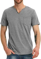 van dijk mens casual slim fit short sleeve pocket t shirts cotton v neck tops fashion best seller solid t shirt