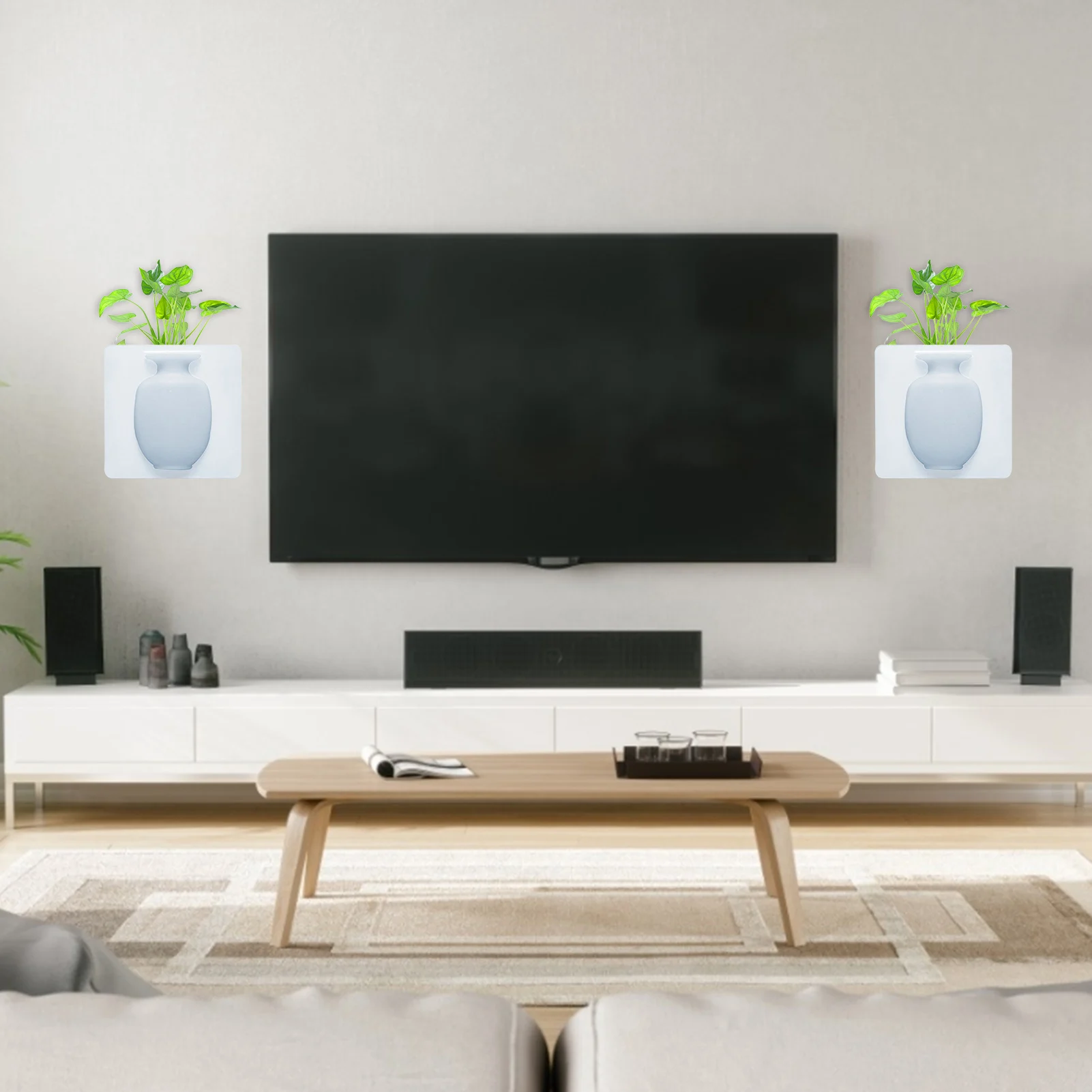 

Sticker Vase Non-marking Reused Wall-mounted Vase Reuse Environmental Protection And Safety Convenient Easy To Use