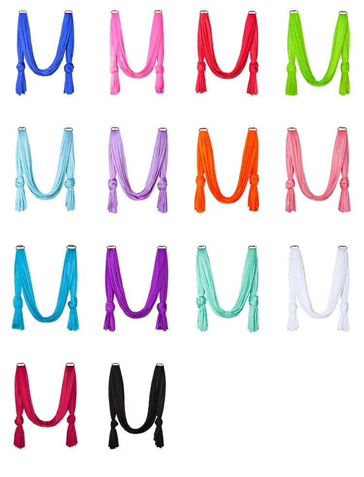 Гамак для йоги 5*2 8 м качели аэройоги фитнеса гамак из шелковой ткани