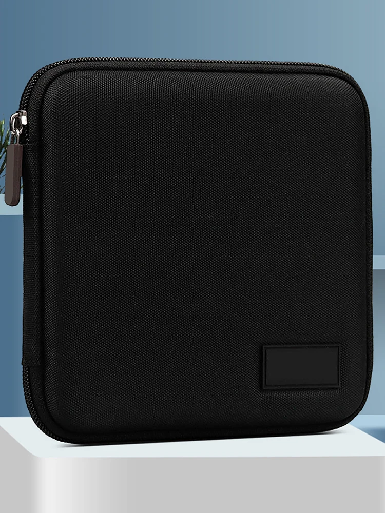 

CD DVD Case Portable Holder Carry Pouch Bag Wallet Storage Organizer Zipper Large Capacity For Car Gray Black Package Protective
