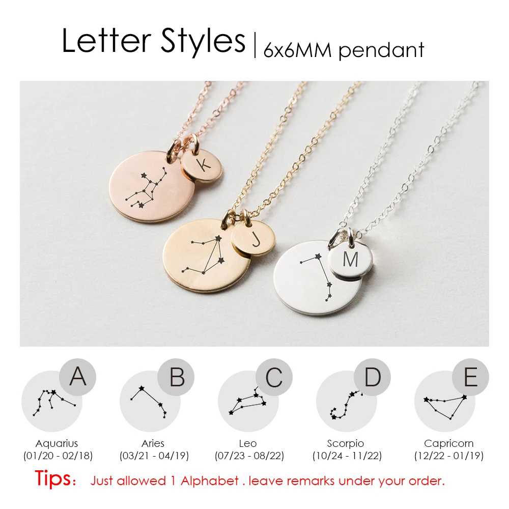 

Personalized Pattern Engrave Name Necklaces women Personalized Custom Constellation Choker Necklace Stainless Steel Necklace