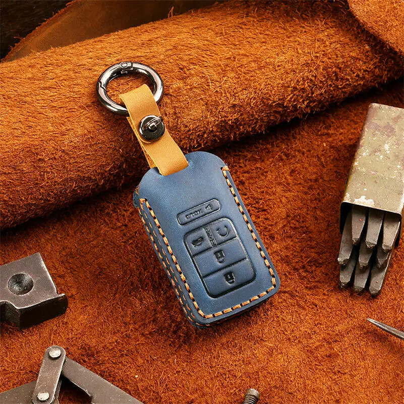 2019 Новые 5 шт/упаковка кнопки кожаный чехол для автомобильных ключей пульт