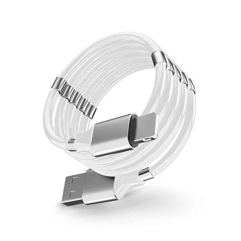 3 1a fast charge magnetic data cable for iphone samsung xiaomi automatically retractable android micro usb type c phone cable free global shipping