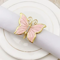 eye catching portable delicate butterfly shape napkin ring for wedding