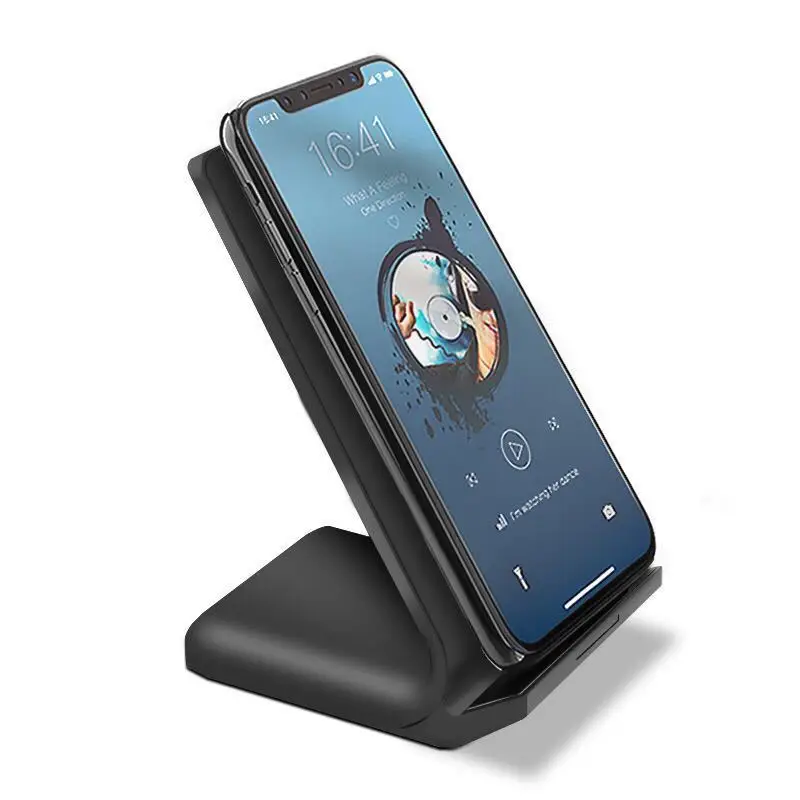 Wireless Charger 10W Qi-Certified Fast Wireless Charging Stand for Most Mobile High Power Induction Fast Charge Phone Holder