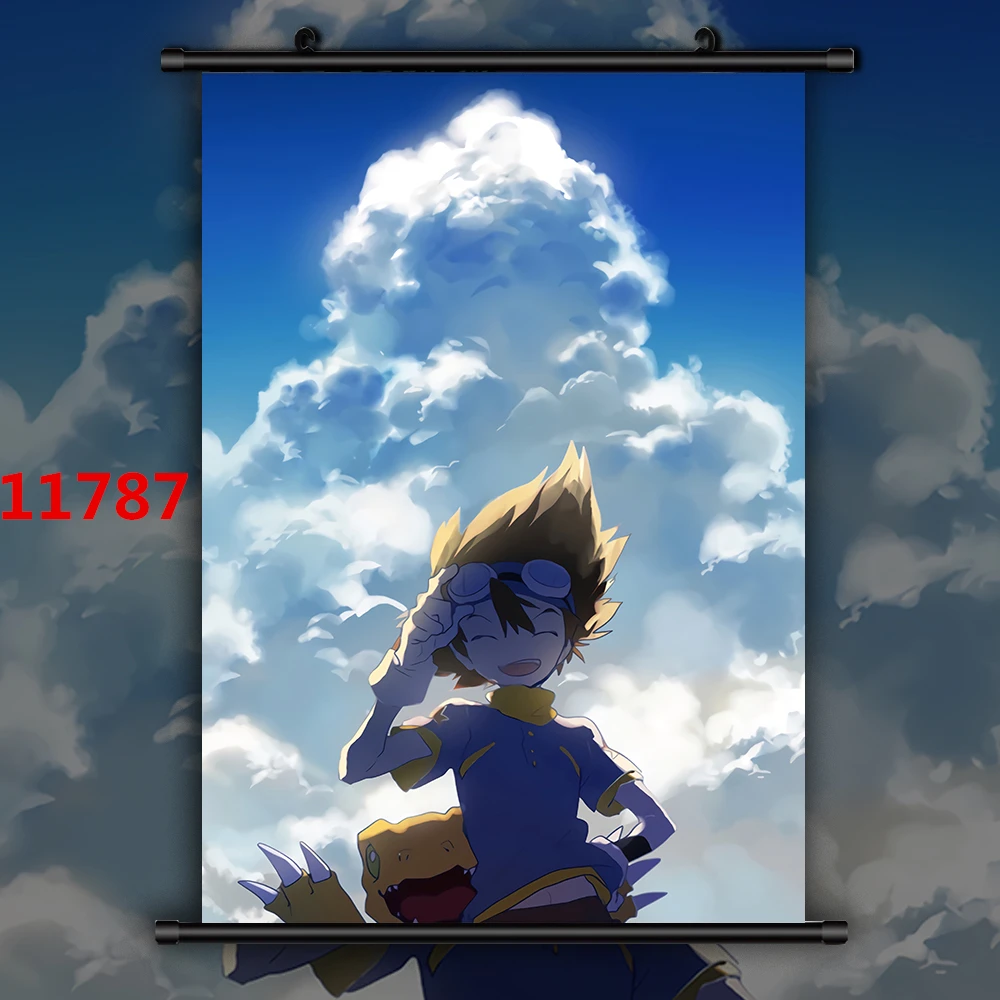 Digimon Приключения Аниме Манга HD Печать настенный плакат свиток | Дом и сад