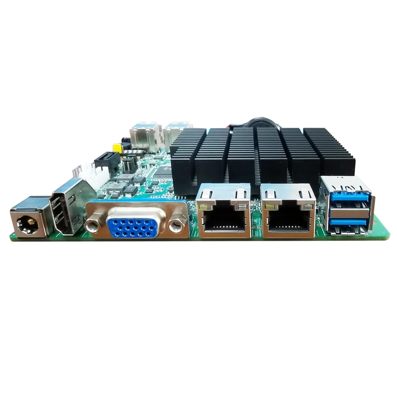 Материнская плата Bay Trail J1900 NANO-ITX с VGA/HDMI/LVDS 2 COM Dual LAN MSATA WIFI/4G DDR3L DC 12V | Компьютеры и